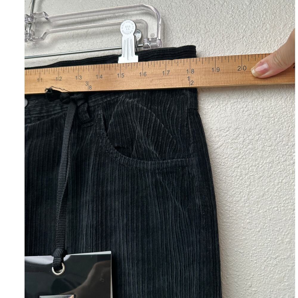 NWT Moncler 7 Fragment Corduroy Pants Black Men’s 50 Side Code Print - Picture 13 of 16